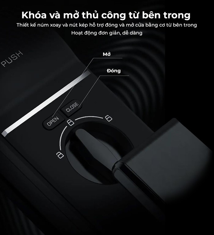 Khóa vân tay Kaadas K9-5W tích hợp Wifi & cảm biến mở cửa 22 kaadas k9 5w b11