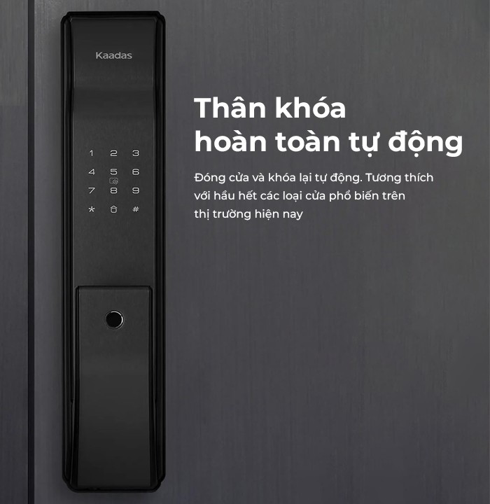 Khóa vân tay Kaadas K9-5W tích hợp Wifi & cảm biến mở cửa 23 kaadas k9 5w b12