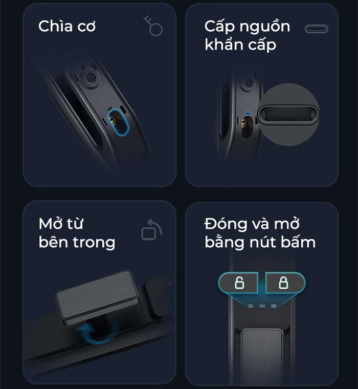 Khóa cửa vân tay Kaadas Q3 kết hợp chuông cửa - Model 2024 chiến lược từ hãng 20 kaadas q3 b7